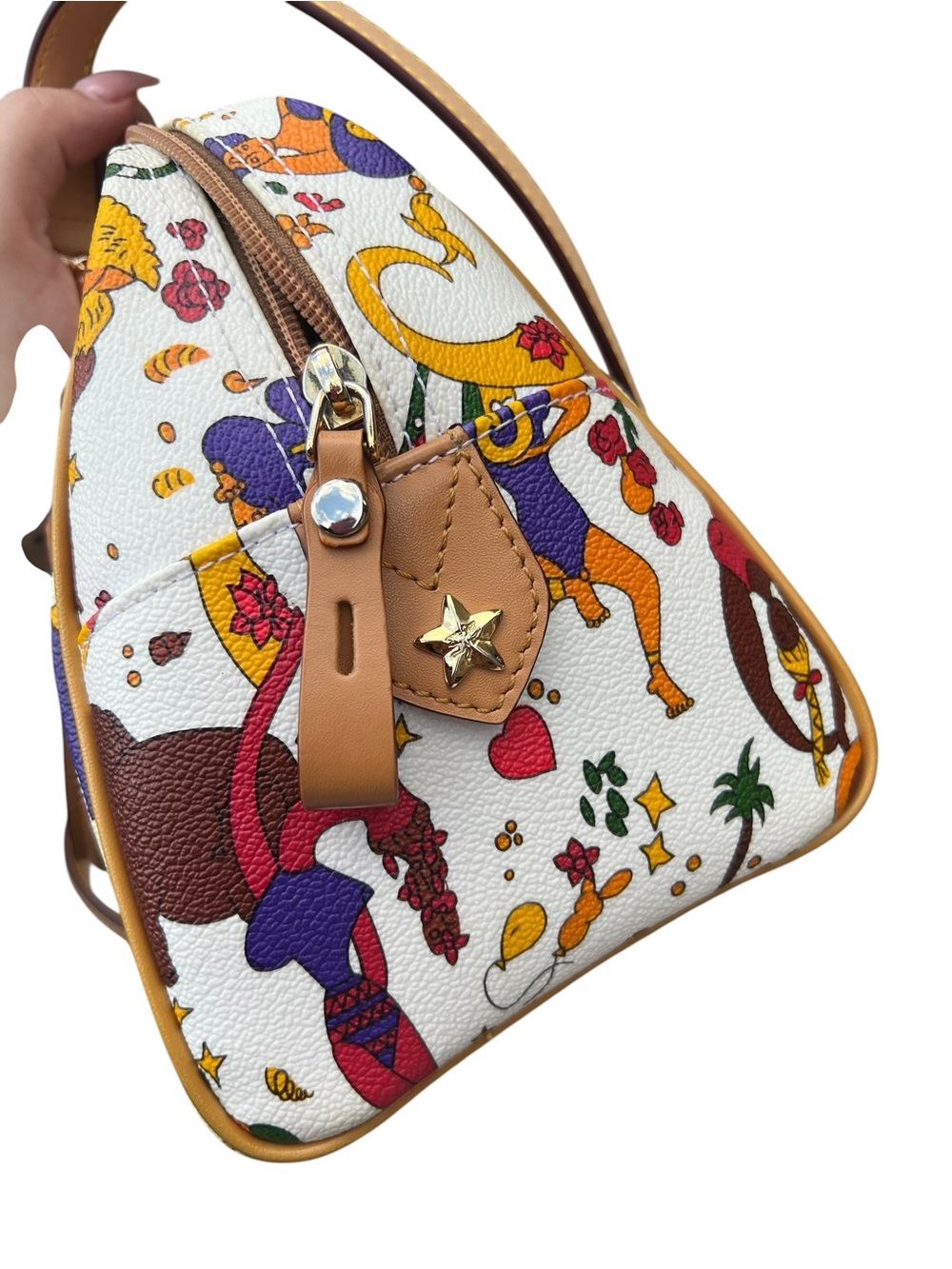 Piero Guidi Magic Circus Bauletto Piccolo Satchel Rare Italian Designer - Picture 6 of 13